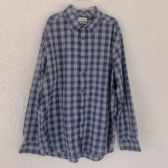 Lucky Brand checkered soft long sleeves button down shirt slim fit  size XL - Picture 1 of 6